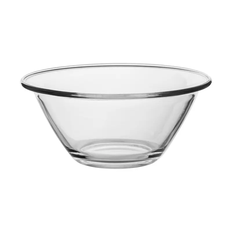 1.5-Litre Clear Glass Nesting Mixing Bowl By Mr Chef 1