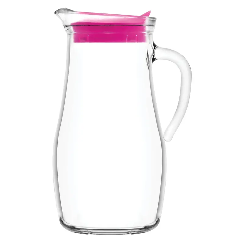 1.8-Litre Misket Glass Water Jug With Leak-Proof Silicone Lid 1