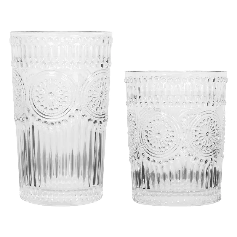 12-Piece Amore Collection Glass Tumbler Set 1