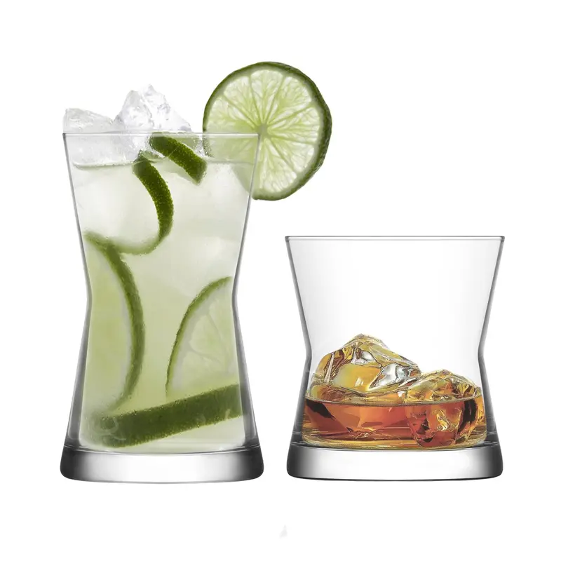 12-Piece Derin Stackable Tumbler And Highball Glass Set 1