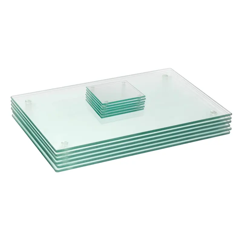12-Piece Glass Tableware Set: 6 Placemats (40Cm × 30Cm) + 6 Coasters 1