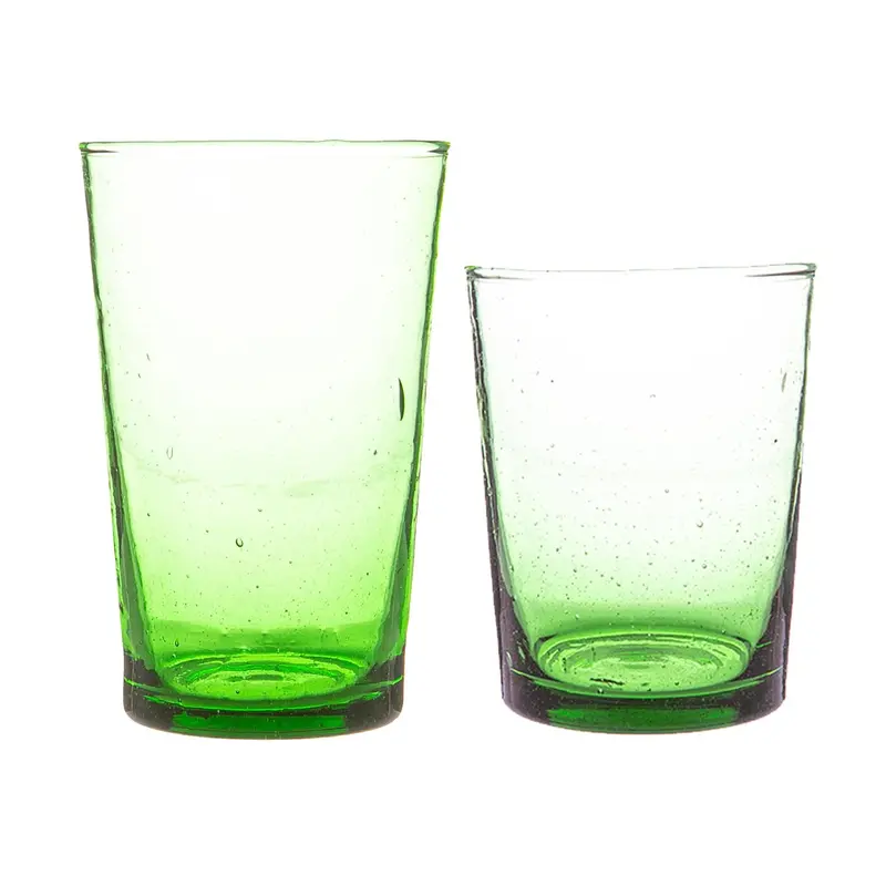 12-Piece Meknes Set: Recycled Glass Tumblers & Highballs 1