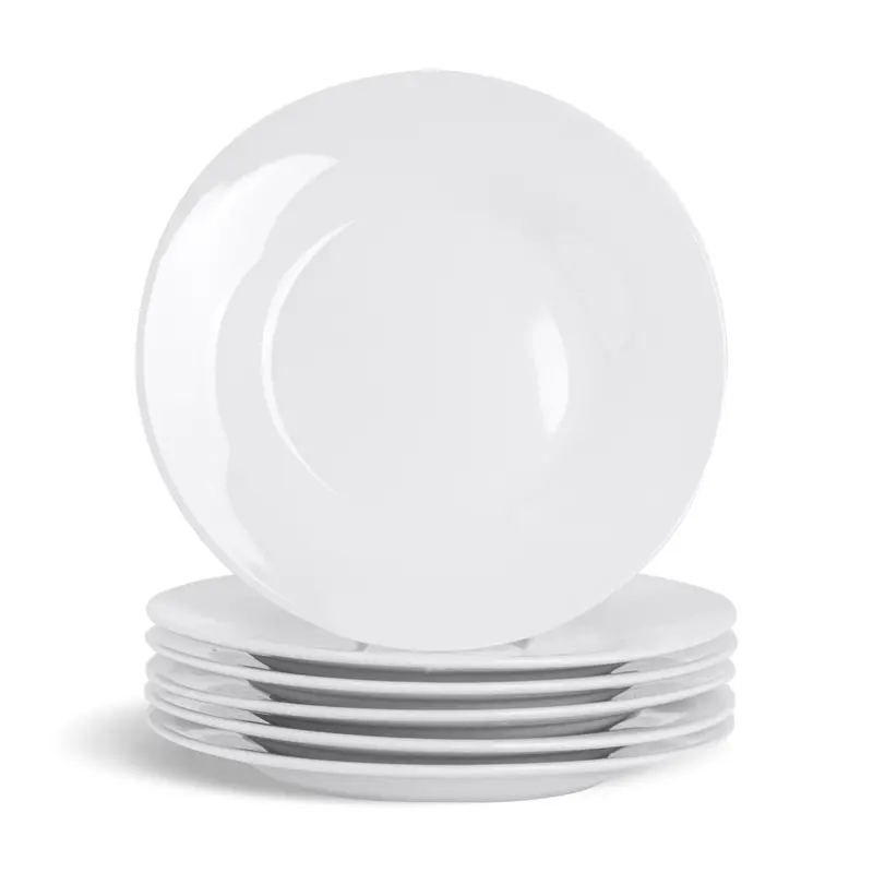 15.5Cm Round White Side Plates (6-Pack) 1