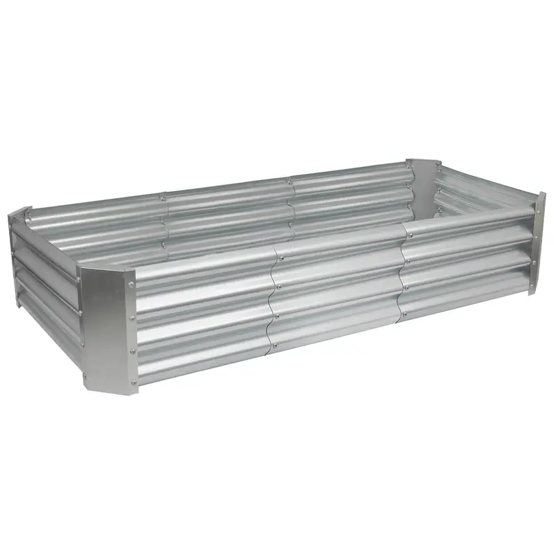 180Cm × 90Cm Rectangular Galvanized Steel Raised Garden Bed – Modular Friendly 1