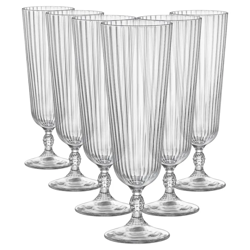 1920S-Inspired America Sling Cocktail Glasses – 400 Ml Set Of 6 1