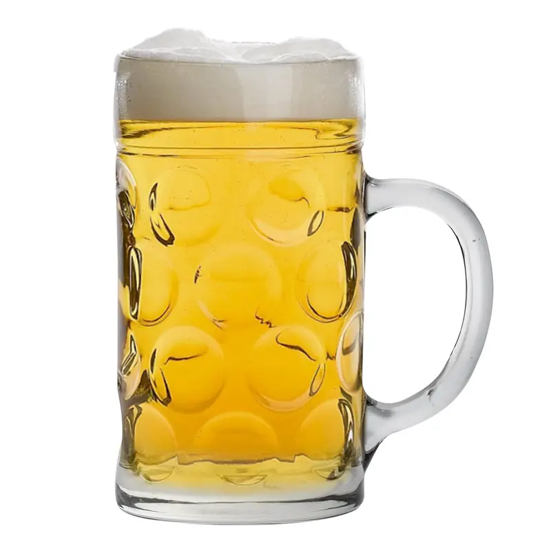 2-Pint German-Style Glass Beer Stein 1