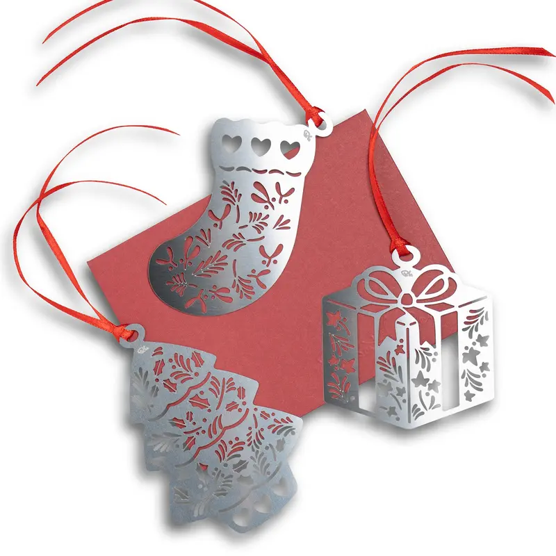 2025 Holiday Ornament Collection – 3-Piece Decorative Set 1