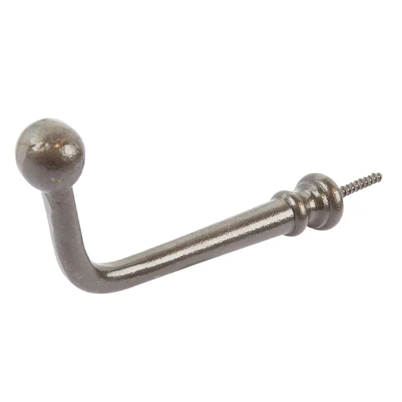 20Mm × 60Mm Unfinished Raw Steel Flat-Top Screw Hook 1