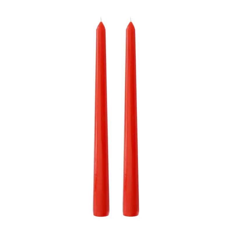 25Cm Red Dinner Candles – Premium Wax, Pack Of 2 1