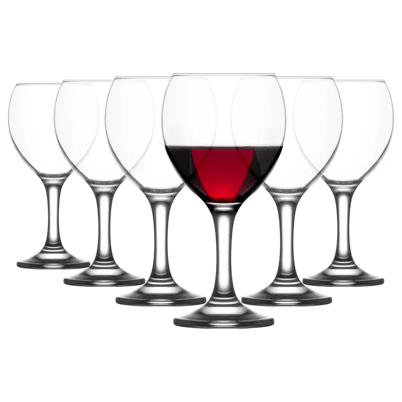 260Ml Misket Red Wine Glasses – Set Of 6 (Bordeaux Style) 1