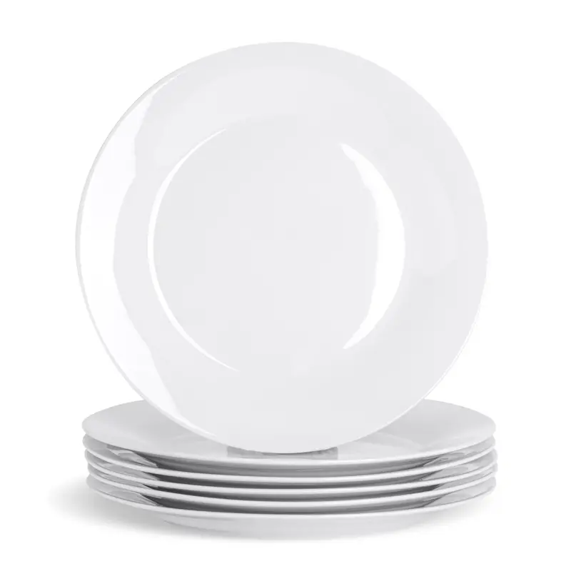 27Cm Premium White Dinner Plates (6-Pack) 1