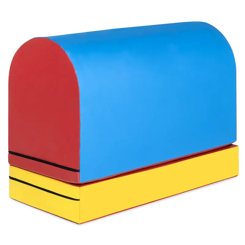 36" X 16" X 25" Tumbling Trainer Aid – Gymnastics Mailbox Mat With Adjustable Heightening Base 1