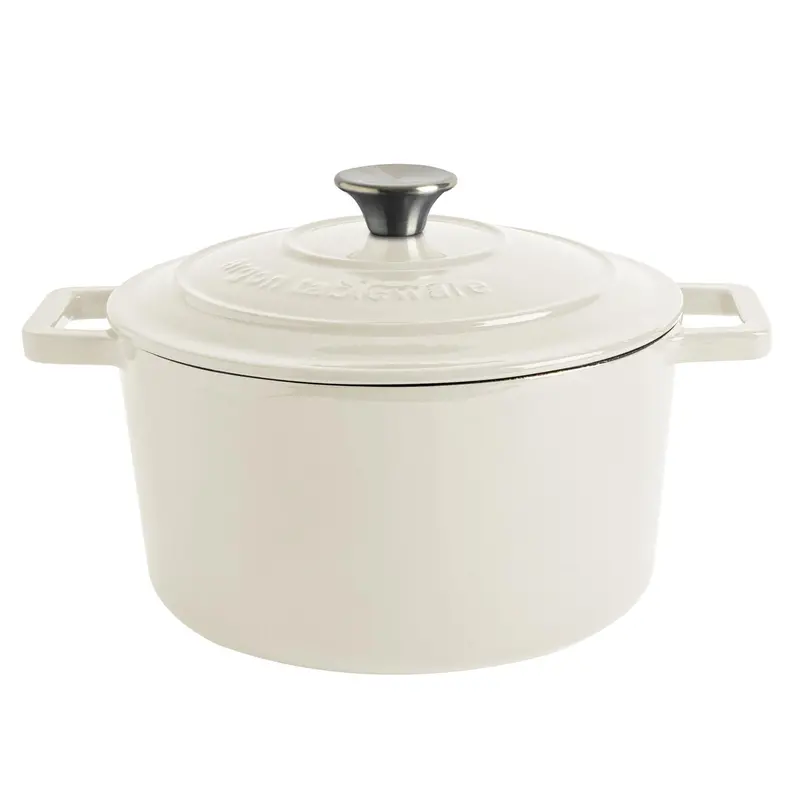4.5-Litre Pebble-Texture Gloss Cast Iron Casserole Dish 1