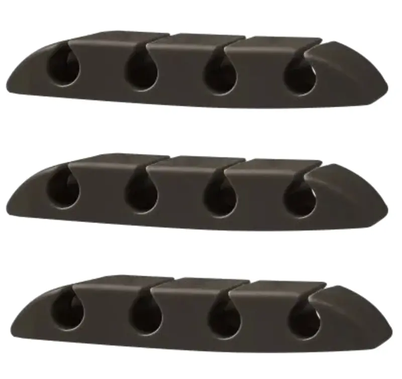 4-Channel Cable Management Holder – 3-Pack Bundle 1