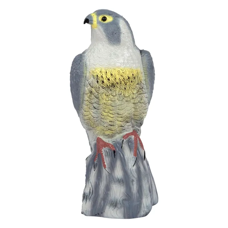 40 Cm Realistic Falcon Decoy – Reflective Bird Deterrent For Gardens 1