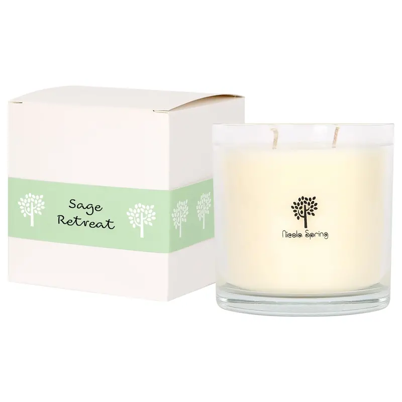 400G Soy Wax Candle Featuring Earthy Sage Retreat Fragrance 1
