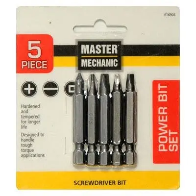 5-Piece Power Screwdriver Bit Kit For Cordless Drivers 1