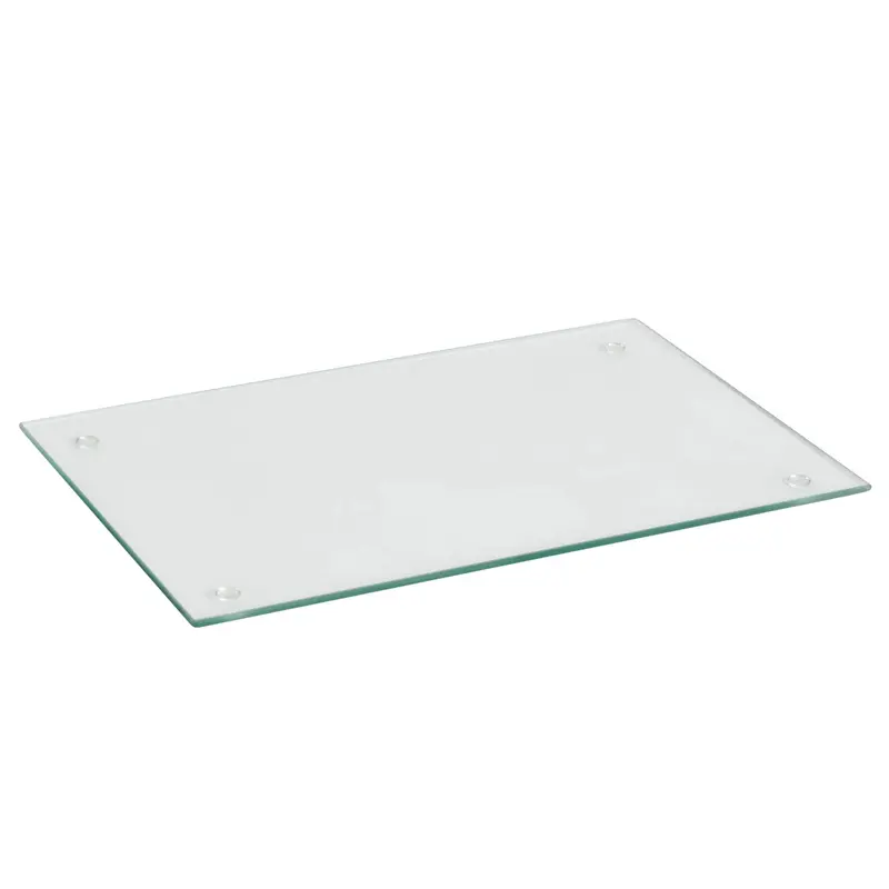 50Cm × 40Cm Clear Tempered Glass Chopping Board For Kitchen Use 1