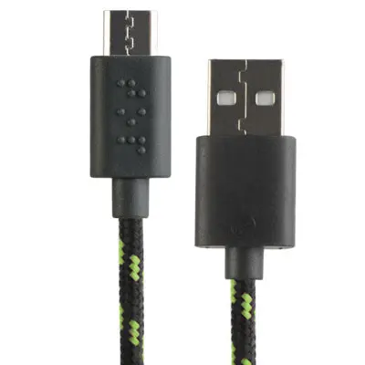 6-Foot Braided Micro Usb Charging Cable With Reinforced Durability 1