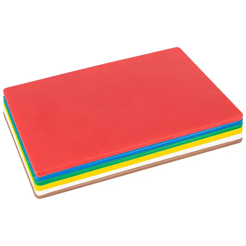 6-Piece Colour-Coded Plastic Chopping Board Set 1