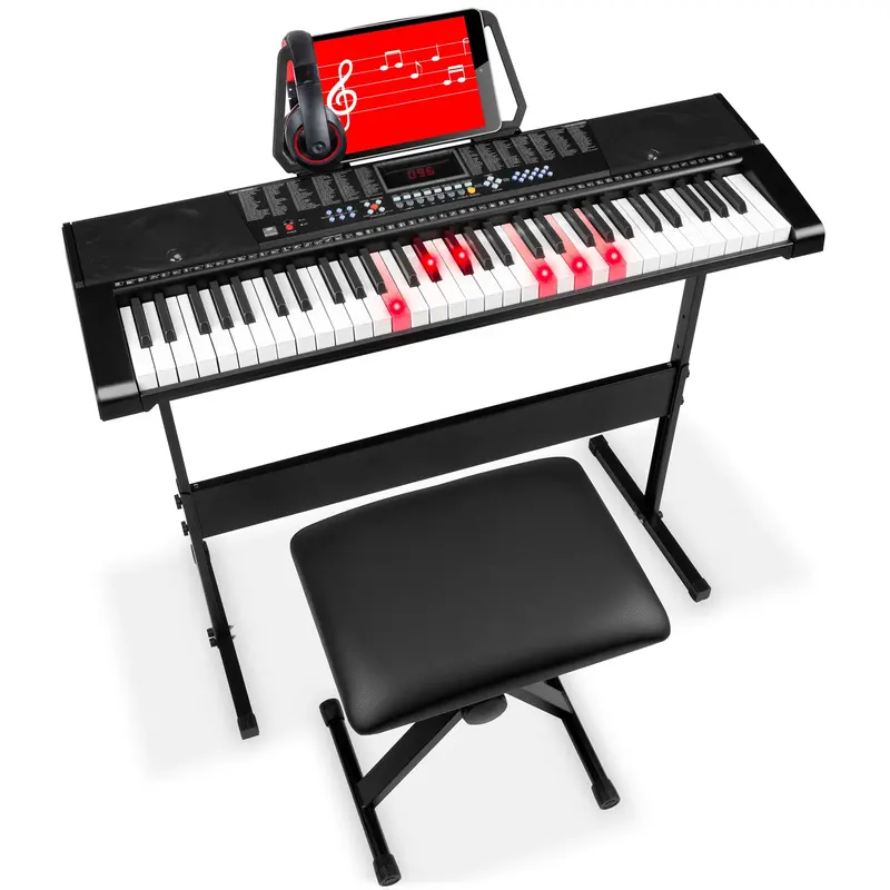 61-Key Beginner Electronic Keyboard With Light-Up Keys & 3 Play Modes 1