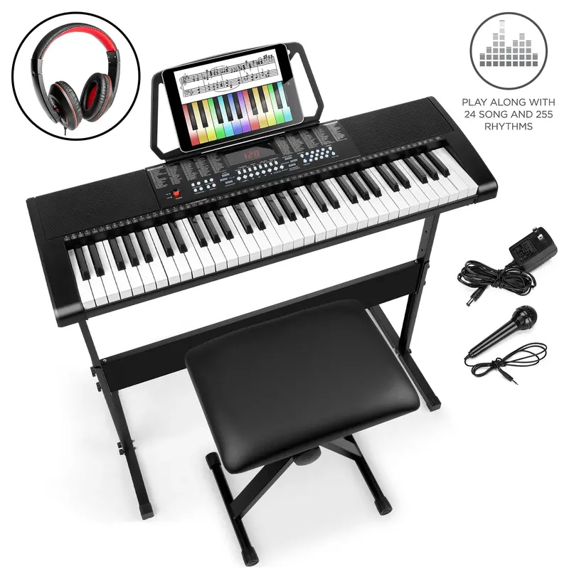 61-Key Entry-Level Electronic Keyboard With Three Sound Modes And Vocal Input Support 1