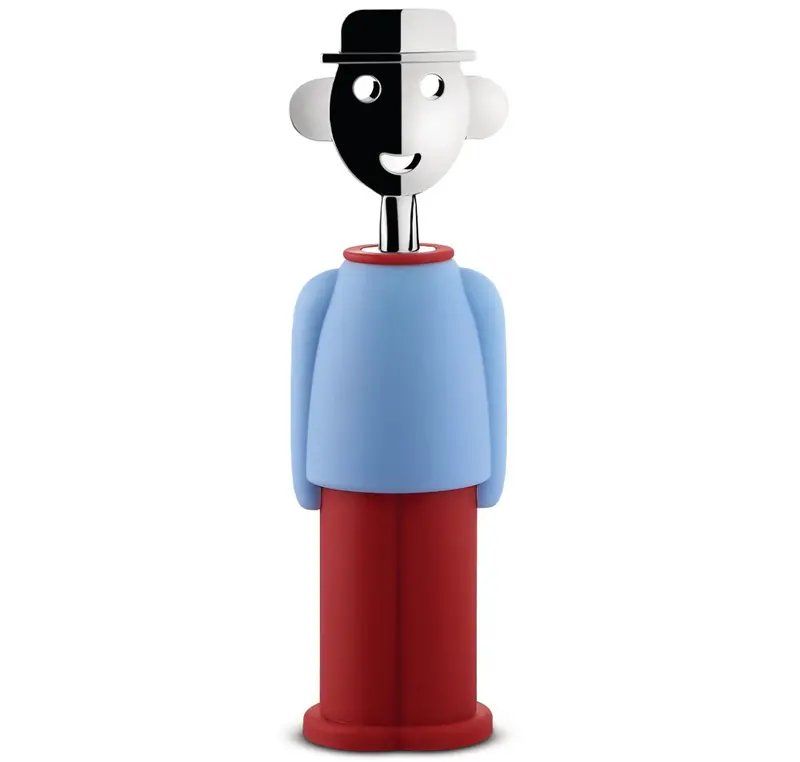 Alessi Alessandro M. Dual-Tone Corkscrew – Blue And Red Edition 1