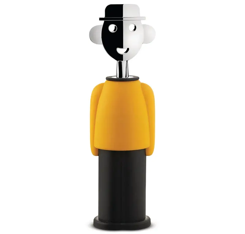 Alessi Alessandro M. Two-Tone Corkscrew – Yellow And Black Design 1