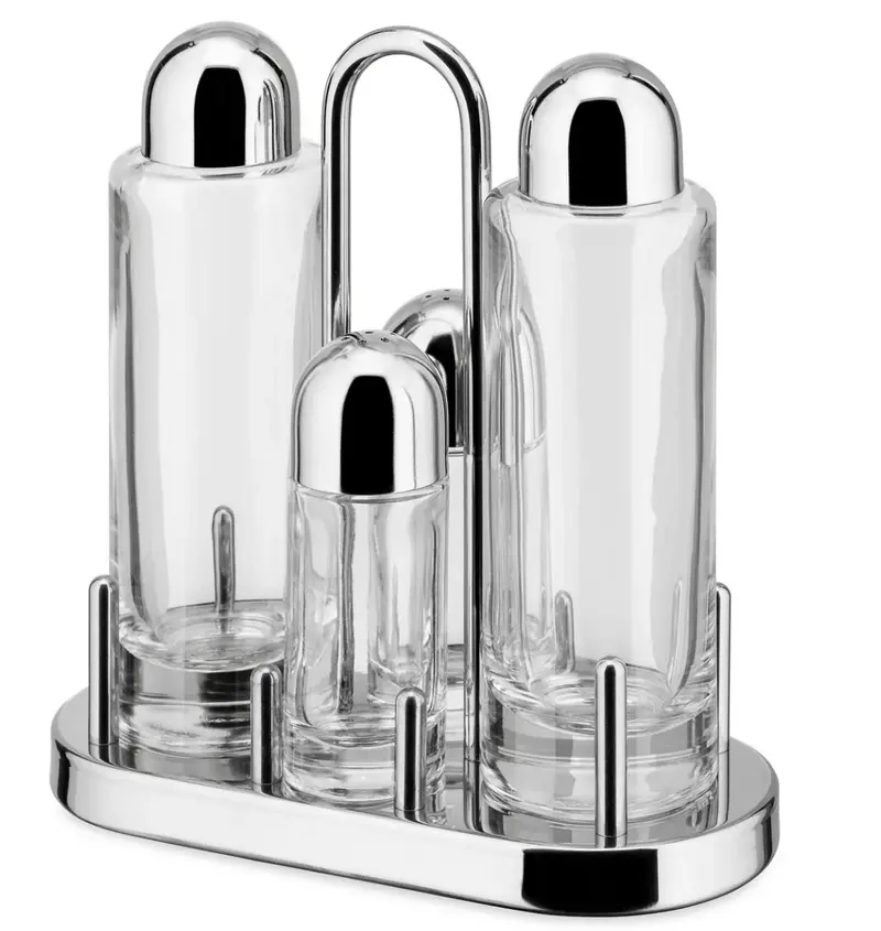 Alessi Condiment Serving Set – 5-Piece Stainless Steel Collection 1