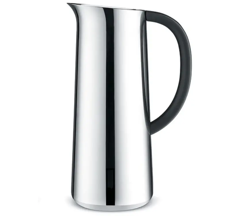 Alessi Nomu Double-Wall Insulated Jug – Polished Stainless Steel 1