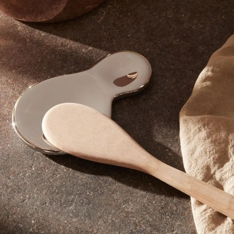 Alessi Objets-Bijoux Stainless Steel Spoon Rest – Luxury Design 1
