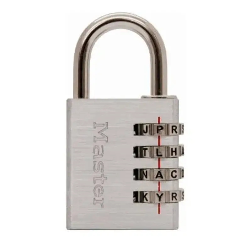 Aluminum Alpha-Word Combination Luggage Lock 1