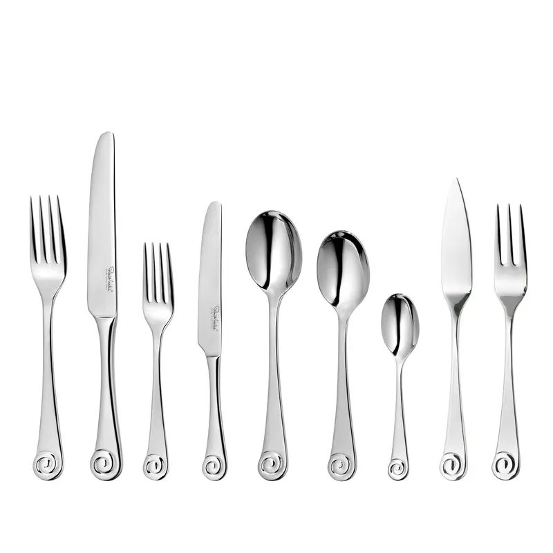 Ammonite Bright 72-Piece Cutlery Set – 8-Place With Dedicated Fish Service 1