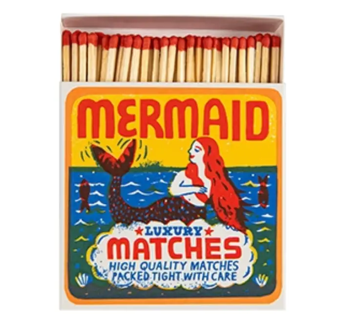 Archivist Mermaid-Themed Luxury Match Box – 125 Stick Flame-Ready Set 1