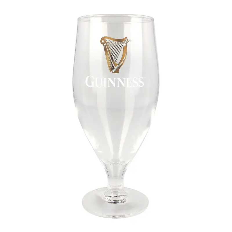 Authentic Guinness Pint Stemmed Glass – Traditional Irish Design 1