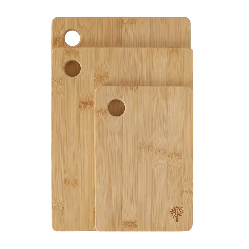 Bamboo Chopping Board Trio – Eco-Friendly Kitchen Set 1