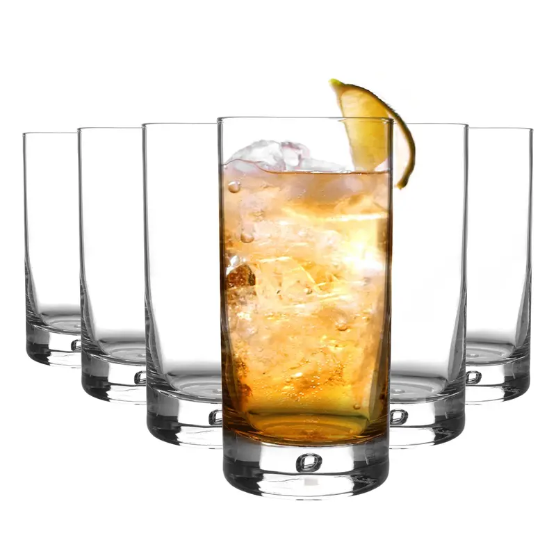 Barglass Highball Tumblers – 375Ml Bar-Ready Design, Set Of 6 1