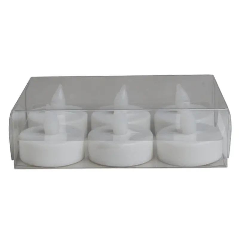 Battery-Operated Led White Tealight Candles – 6-Pack 1