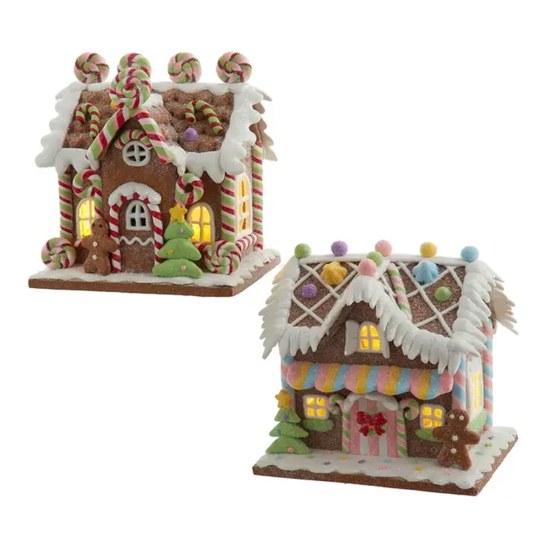 Battery-Powered Led Lollipop House & Bubble Gum Factory Decor – Assorted Styles, Sold Separately 1