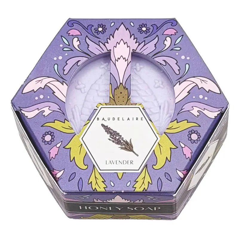 Baudelaire Lavender & Honey Bar Soap – 3.5 Oz Nourishing Cleanser 1