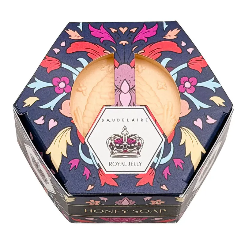 Baudelaire Royal Jelly & Honey Bar Soap – 3.5 Oz Skin-Soothing Cleanser 1