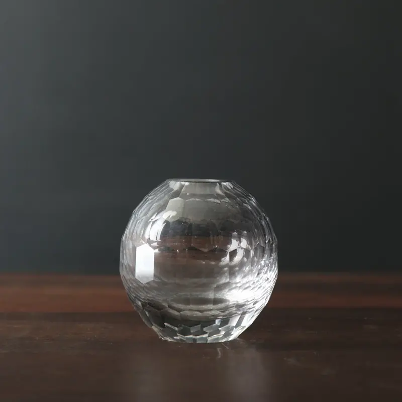 Beatriz Ball Faceted Round Bud Vases (Single) 1