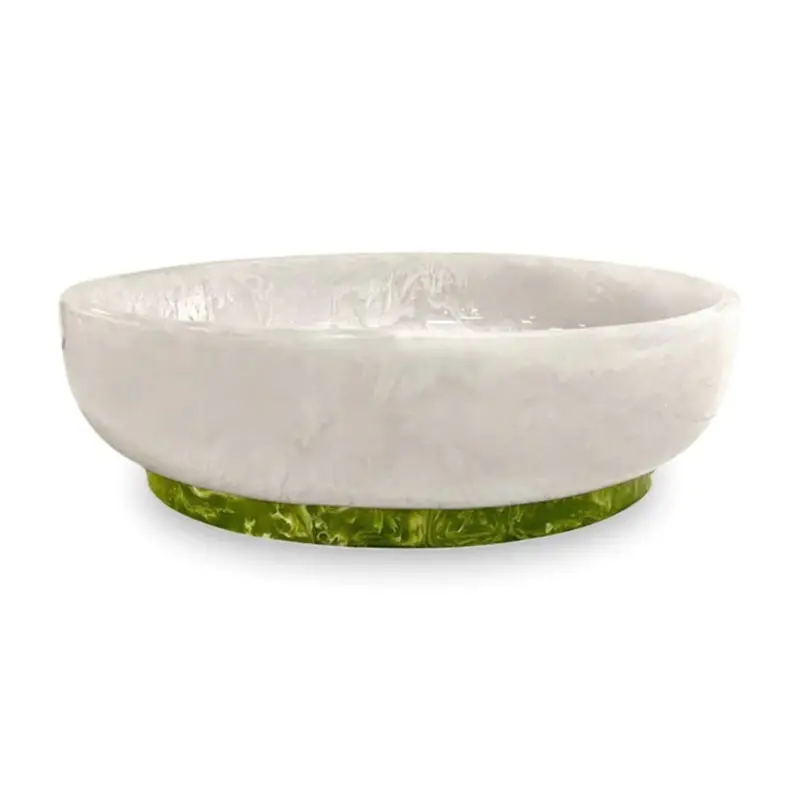 Beatriz Ball Resin Rio Oval Serving Bowl With Stand 1