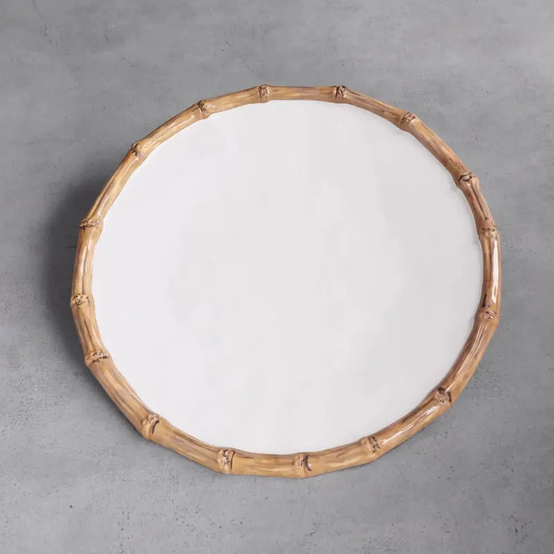 Beatriz Ball Vida Bamboo Melamine Charger Plates (Set Of 4) 1
