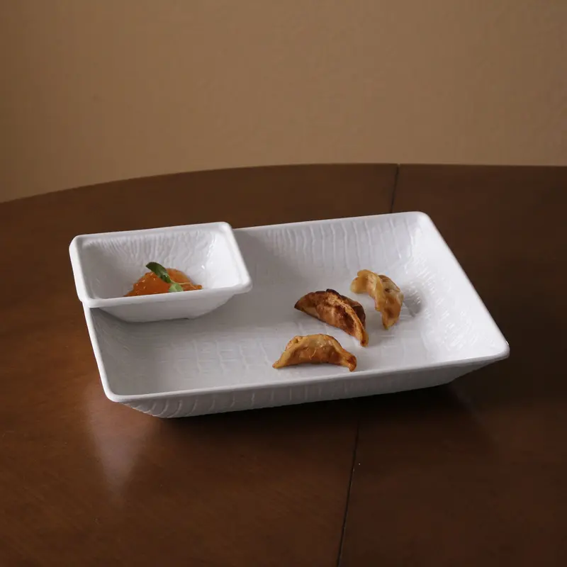 Beatriz Ball Vida Croc Melamine Chip And Dip Serving Bowl 1