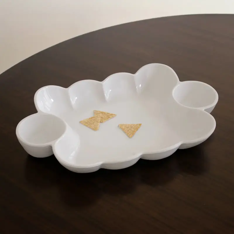 Beatriz Ball Vida Havana Melamine Dual-Well Dip Serving Dish 1