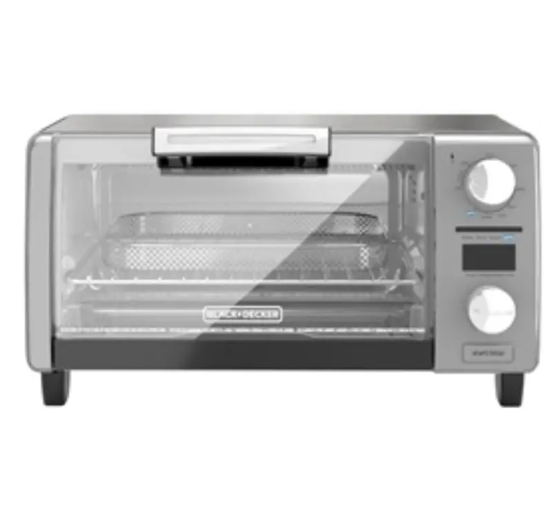 Black+Decker Crisp 'N Bake Air Fry Toaster Oven – 4-Slice Digital Countertop Appliance 1