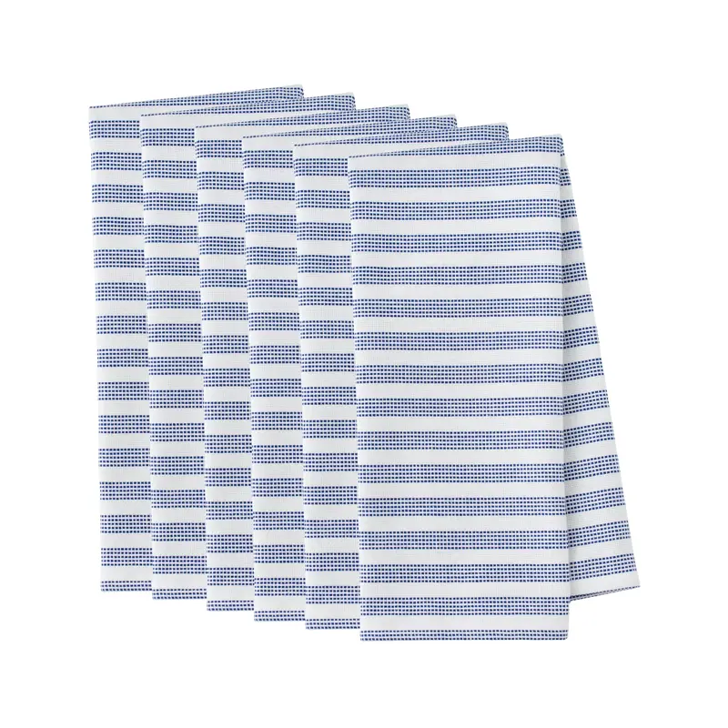 Blue Dobby Weave Kitchen Towel 1
