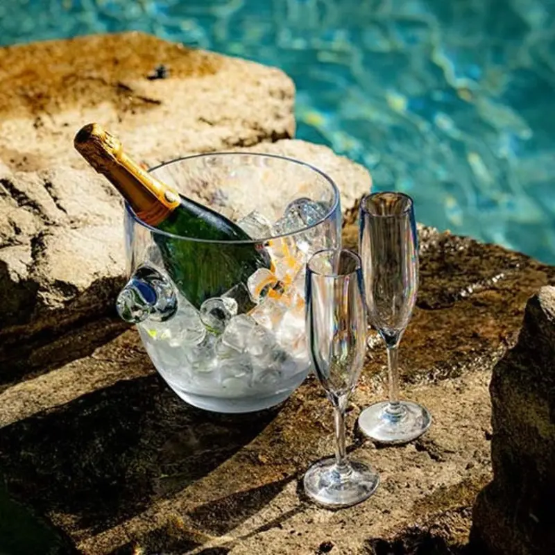 Bold Drinkware Paradise Polycarbonate Insulated Ice Bucket 1