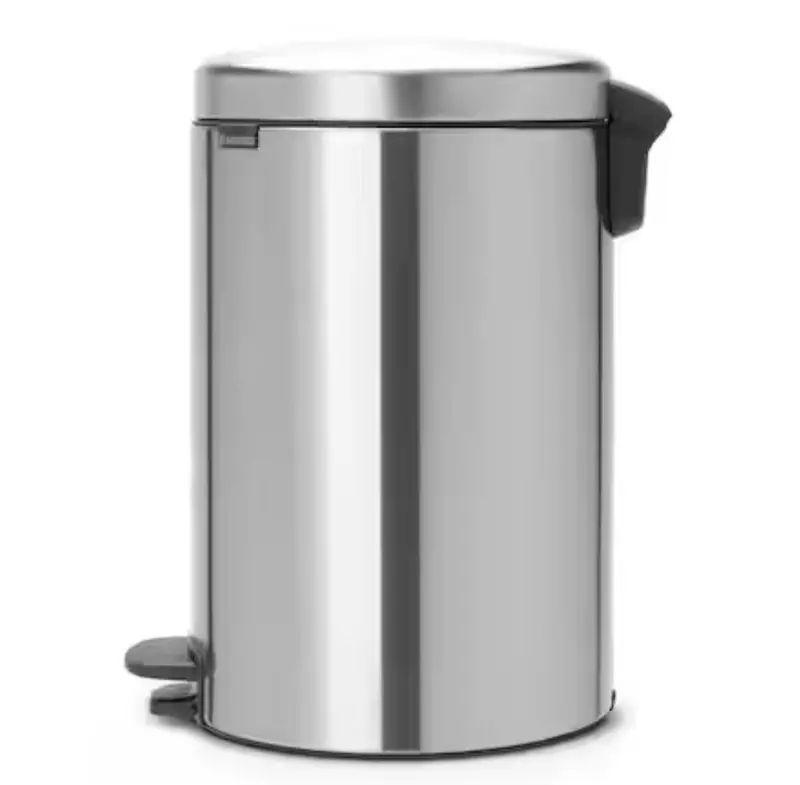 Brabantia Newicon Fingerprint-Resistant Step Trash Can – 5.3 Gal (20L), Matte Steel – Upper East Side Delivery Only 1